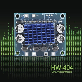 2 канален цифров аудио усилвател на мощност стерео 30W модул за MP3 HW-404