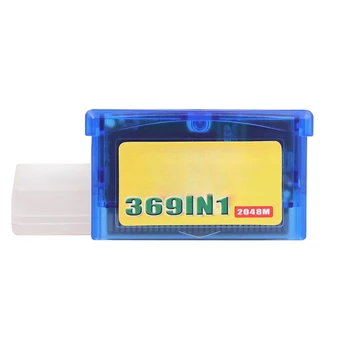 369 в 1 компилационна касета карта за GBA / GBA SP / NDS / NDSL / DS Lite конзоли 32 битова версия на английски език