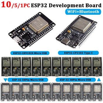 ESP32 Платка за разработка CH340C CP2102 WiFi + Bluetooth IoT NodeMCU-32 ултра ниска мощност ESP-32S ESP-WROOM-32 ESP 32 безжичен модул