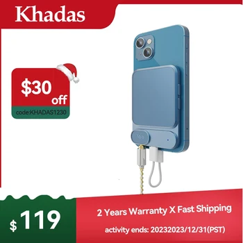 Khadas Tea 2 в 1 USB DAC &Bluetooth Dongle усилвател за слушалки с ES9281AC QCC5125 BT5.0 AMP DAC поддръжка DSD256 MQA MagSafe