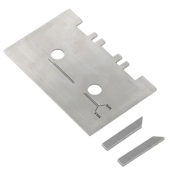  Metal Guide Set Head и Guide Gauge Механично подравняване с 2pcs Check Bar алуминиева сплав Лесен за инсталиране Sliver