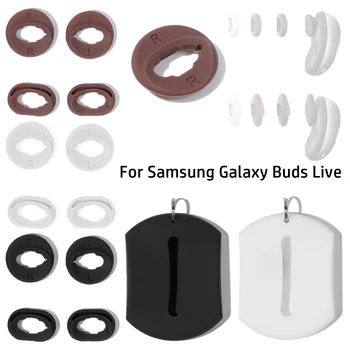 За Samsung Galaxy пъпки живи силиконови резервни слушалки Cover Накрайници за уши Капачки Слушалки Мек протектор Наушници с калъф за съхранение
