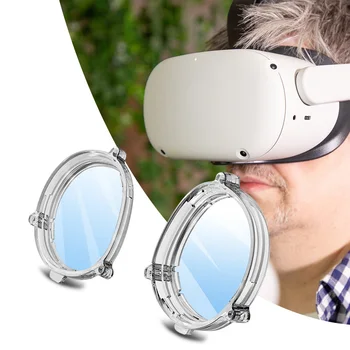 Магнитни рамки за защита на обектива с анти синя светлина очила обектив защитен анти-надраскване пръстен VR обектив протектор за MetaQuest 3
