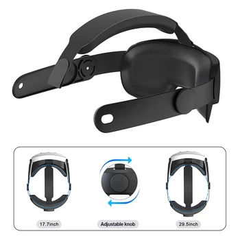 Регулируема лента за глава Удобна VR резервна каишка за глава Намалете налягането дишаща за Meta Quest 3 VR аксесоари