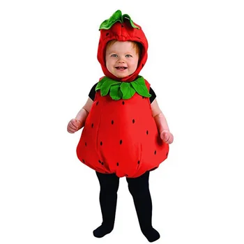 0-3 години бебе бебе плодове ягодови ританки за рожден ден годишнина Хелоуин парти косплей костюм деца роля облекло
