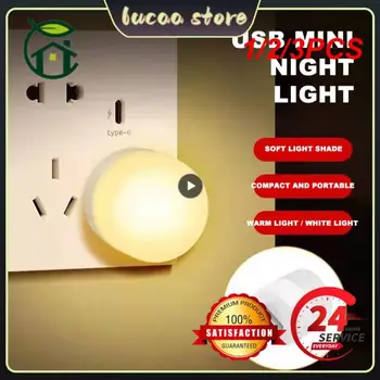 1/2/3PCS LED лампа 1W супер ярка защита на очите USB книга светлина компютър мобилна мощност зареждане USB малка LED нощна светлина