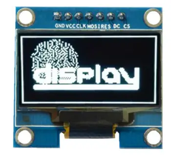 1.3 инчов OLED модул бял цвят 7 пинов Без подсветка Видима слънчева светлина SPI I2C интерфейс