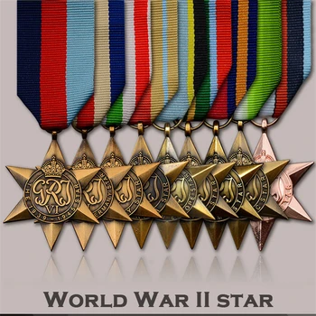 1.49inch Реколта военен медал Втората световна война звезда възпоменателен медал класически значка сувенирна декорация подходящ за колекция