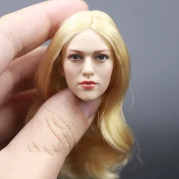 1/6 KIMI TOYS KT004 Златна коса главата скулптура Амин DOll 1/6 мащаб блондинка жена за 12 '' PHicen Tbleague момиче действие фигура играчки