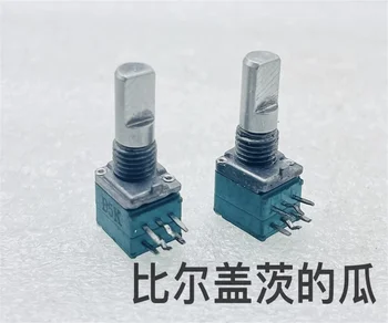 1 PCS Тайван произвежда двойно прецизни потенциометри за уоки токита, регулиране на обема на усилвателя на мощността, дължина на оста B5K 15mm