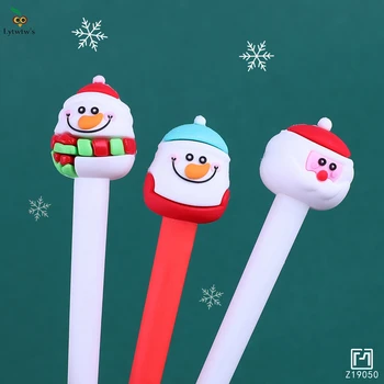 1 Piecce Lytwtw's сладък Kawaii Коледа Дядо Коледа канцеларски материали офис училищни пособия деца подаръци 0.5mm гел писалки