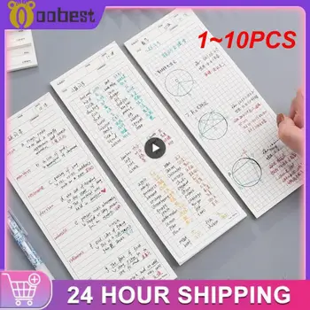  1 ~ 10PCS Long Non- Memo Pad Simple New Notepad 50sheets Писане на листове Училищна офис Memo Pad 9x25cm