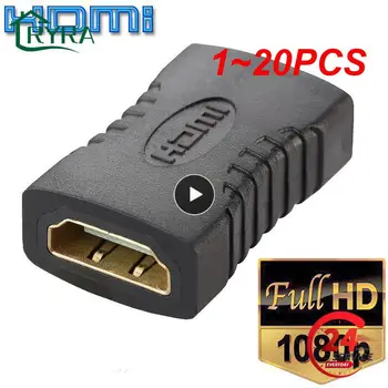  1 ~ 20PCS женски към женски F / F съединител разширител адаптер щепсел за 1080P кабел разширение конектор конвертор NIN668