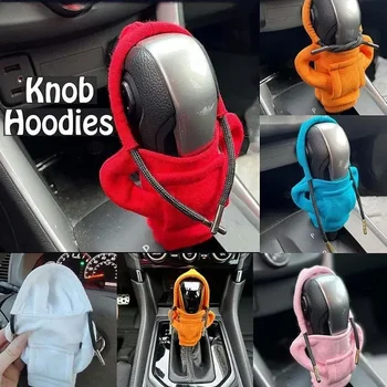 1 бр. Модни качулки Кола Gear Shift Копче Cover Ръчна дръжка Gear Shift Decor Hoodie Covers Автоматични аксесоари за интериора на автомобила