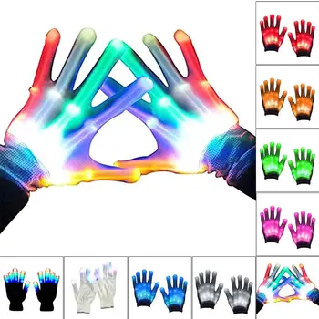 1 двойка LED светлинни ръкавици цвят промяна светлинен мигане Хелоуин сцена изпълнява