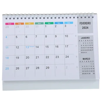 1 Книга на настолния календар 2024 Декорация на календара на масата за домашно офис училище