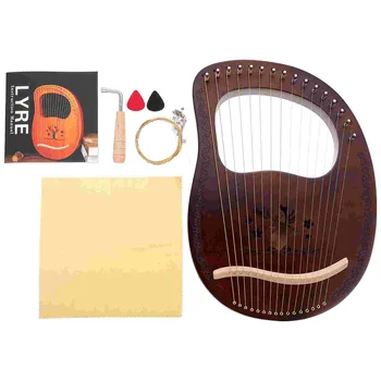 1 комплект деликатен 16-тонен инструмент дървена арфа музикален инструмент за възрастни