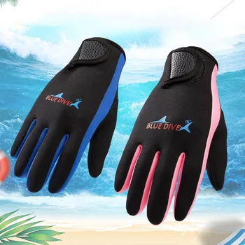1 чифт 1,5 мм неопренови ръкавици за гмуркане против хлъзгане студено плуване Гмуркане с шнорхел Сърф Неопренови ръкавици за възрастни жени мъже