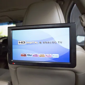 10-инчов преносим цифров телевизор ултра-тънък малък телевизор за монтиран на автомобил домашен LCD телевизор акумулаторна 1500mah батерия