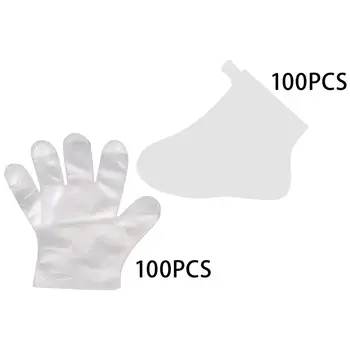 100 броя Ръчни крака Капаци Чанти Ръкавици Ръкавици Подложки за баня Медикаментозни чорапи