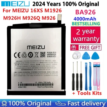 100% оригинална батерия BA926 Meizu 4000mAh за Meizu 16XS M1926 M926H M926Q M926 Мобилен телефон Висококачествени батерии Bateria