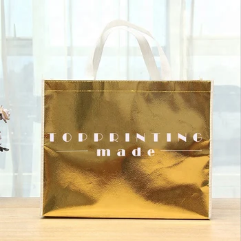 1000pcs/lot Персонализирано лого Tote Shopper Bag Промоционални хранителни нетъкани торби за многократна употреба за плат /обувка/търговско изложение/ Реклами
