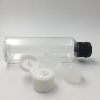 10Pcs бутилка за пътуване 100ml пластмасови бутилки за многократна употреба с 2бр фуния за пътуване бутилка шампоан козметичен лосион контейнер
