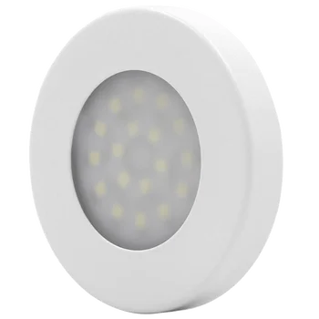 10pcs кръг LED шкаф килер доведе стълбище светлина малък кръг led лампа с магнитна easyinstallation