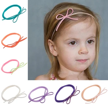 10Pcs лента за глава Kids Girl Baby Toddler Bow Elastic Band Headwear Accessories