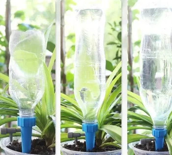 10pcs сочен цвете Dripper, поливане устройство автоматично цвете поилка, вода seeper, цвете поливане артефакт, саксия