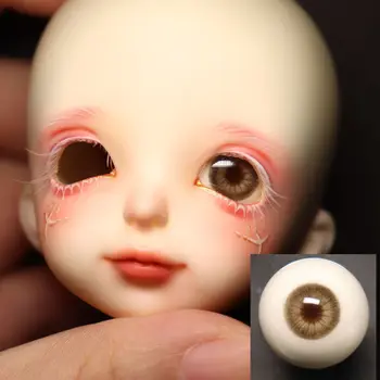 12/14/16/18mm кукла очи за 1/3 1/4 Bjd кукла мазилка очна ябълка човешки реалистични стереоскопични DIY момиче играчка обличане кукла аксесоари