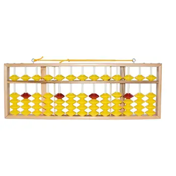 13 Колона Дървени Abacus деца математика аритметика броене инструмент за ученици учител японски abacus