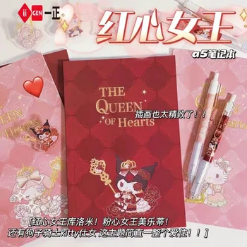 15pcs Sanrio Notebook Queen of Hearts с висока номинална стойност A5Notebook Cute Cinnamoroll Mymelody Limited Edition Anime Notebook