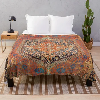 17 век турски килим печат хвърлят одеяло декоративни хвърлят претеглени одеяла