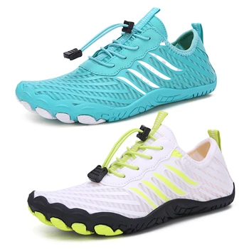 1Pair Водни обувки за жени Мъже Боси плажни обувки Дишаща спортна обувка Quick Dry River Sea Aqua маратонки Меки плажни маратонки