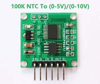 1pcs NTC термистор до напрежение 100k NTC до 0-5V 0-10V режим на линеен температурен трансмитер за преобразуване