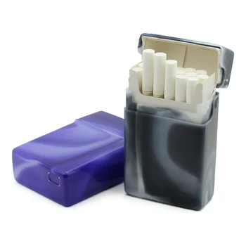 1PCS Популярен преносим пластмасов калъф за цигари, дозатор, кутия за съхранение на тютюн
