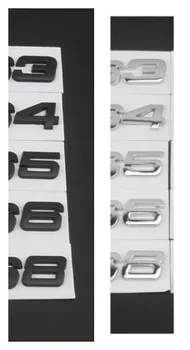 1X 3D метал хром черен автомобил страничен багажник калник стайлинг Decal за Audi S3 S4 S5 S6 S7 S8 емблема стикер авто значка аксесоари