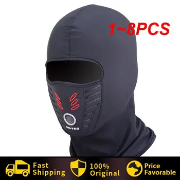 1~8PCS Лято/зима топло руно мотоциклет маска за лице анти-прах водоустойчив ветроупорен пълен капак на лицето шапка врата каска маска
