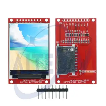 2.0 инчов TFT дисплей IC ST7789V 240x320 Dot-Matrix SPI интерфейс за Arduio пълноцветен LCD дисплей модул със SD карта