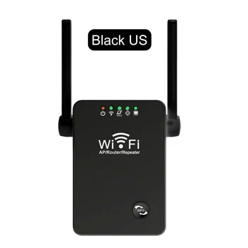 2.4GHz WiFi удължител рутер 3 режима 300Mbps WiFi разширители усилвател на сигнала ЕС / САЩ Plug 2dBi антена с мрежов кабел за вътрешен