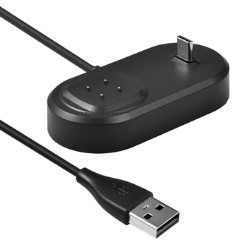 2 В 1 USB кабел за зарядно устройство за смарт часовник с 5V 1A тип C порт за зареждане на слушалки Dock станция за Fitbit Versa 3 / Sense