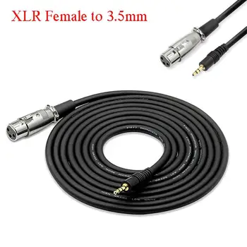 2020 Най-продавани 2.5m / 8.2ft микрофон кабел XLR към 3.5mm щепсел кондензатор аудио адаптер аудио високоговорител адаптер кабел