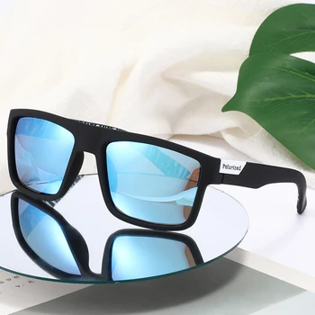 2023 Класически очила за шофиране Мъже Поляризирани слънчеви очила Жени Дизайн на марката Луксозно градиентно слънчево огледало Квадратна пластмасова рамка Uv400