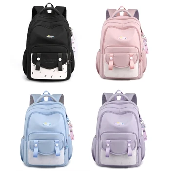 2023 НОВ Двойна каишка рамо чанта момиче студент тийнейджъри раница лек училище чанта пътуване пакет мода универсални чанти