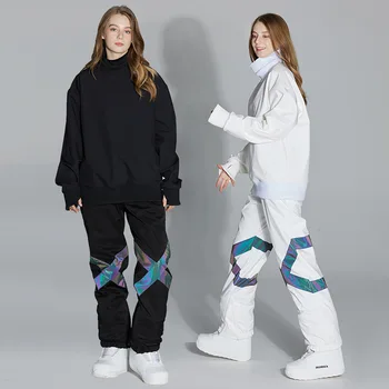 2023 Нов ски костюм Жени Спортно сноуборд яке на открито Мъже Топъл ски комплект Ветроупорен водоустойчив снежен панталон Зимно облекло