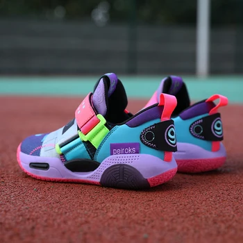 2023 Нови детски баскетболни обувки за момчета момичета Неплъзгащи се детски маратонки Спортни обувки Леки външни маратонки Обувки