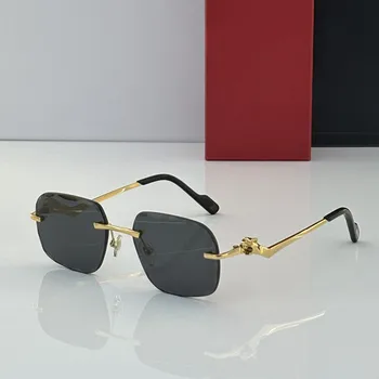 2024 милионер слънчеви очила мъже висококачествена марка дизайнер мъже жени очила CT0343 бял червен черен oculos de sol