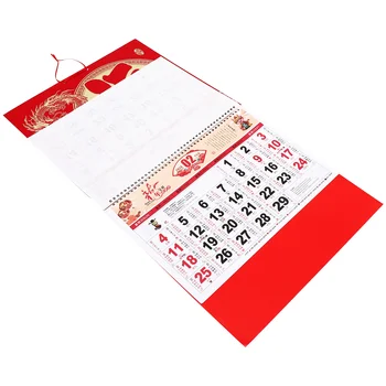 2024 Стенен календар Офис календари Деликатна домашна традиция Китайска година Драконова хартия Нов подарък