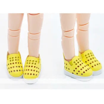 20Pairsn Obitsu 11 Жълти обувки на кукла